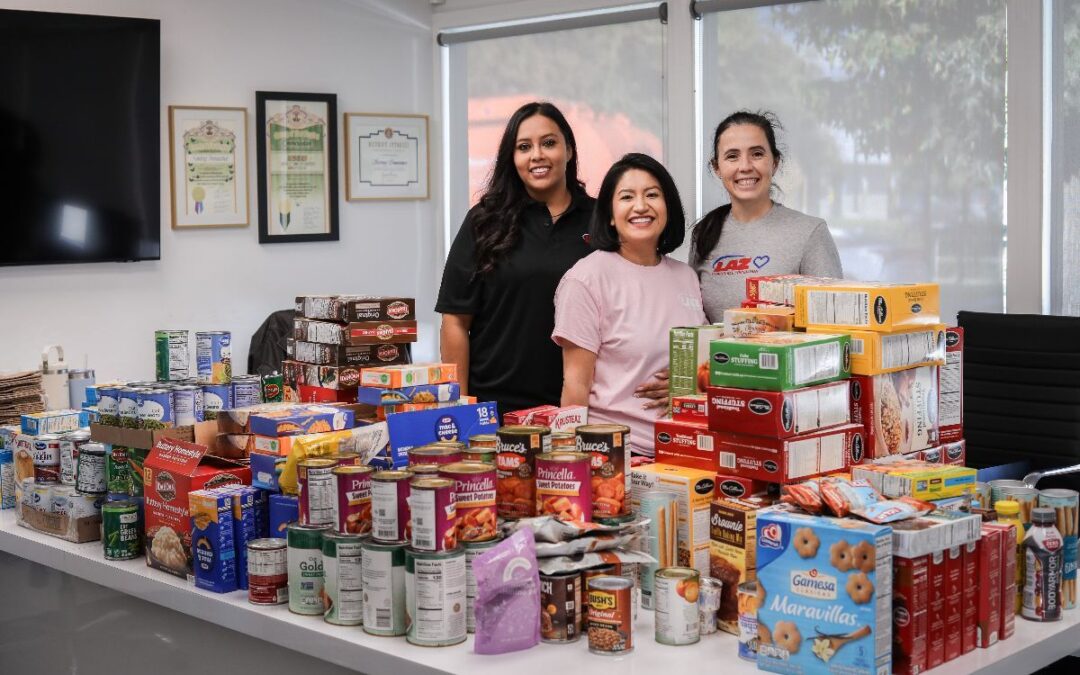 Packing Thanksgiving Gift Baskets for Our Clients