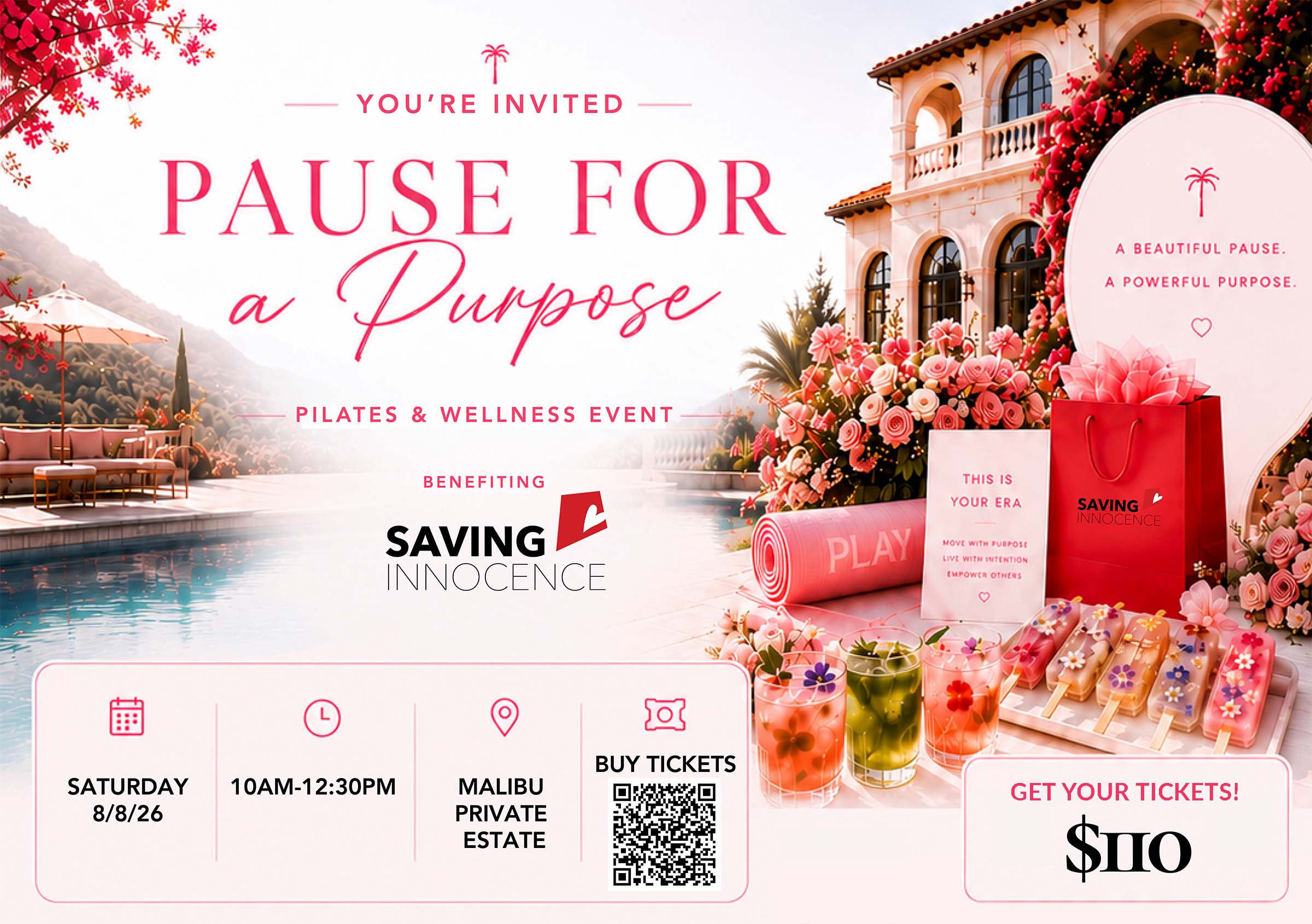Pause for a Purpose Event banner
